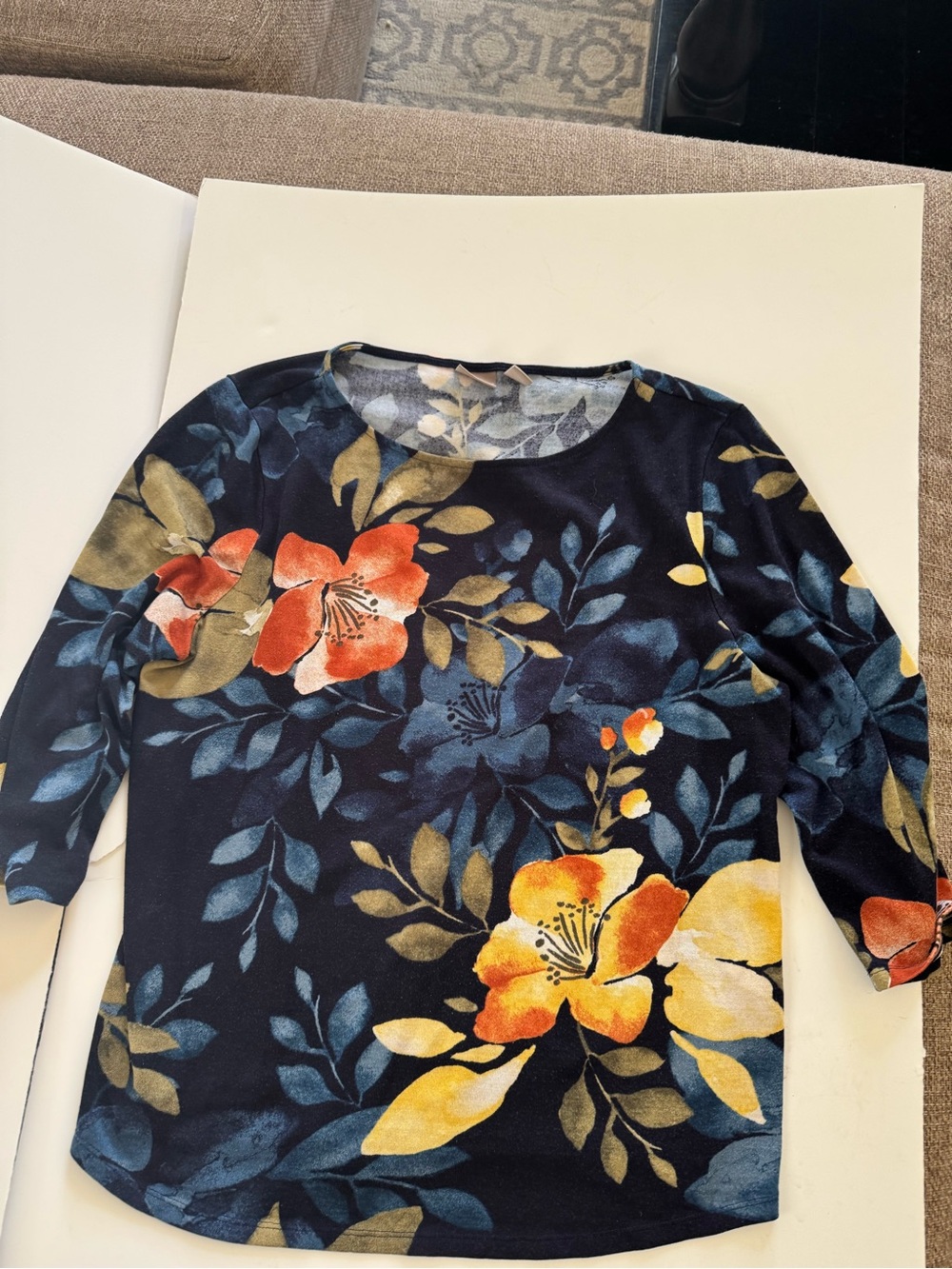 🌺 Chico’s Floral Blouse – Size 3 (Large) – Great Condition - Picture 2 of 7